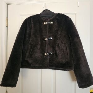 Zara Faux Fur Coat - NWT